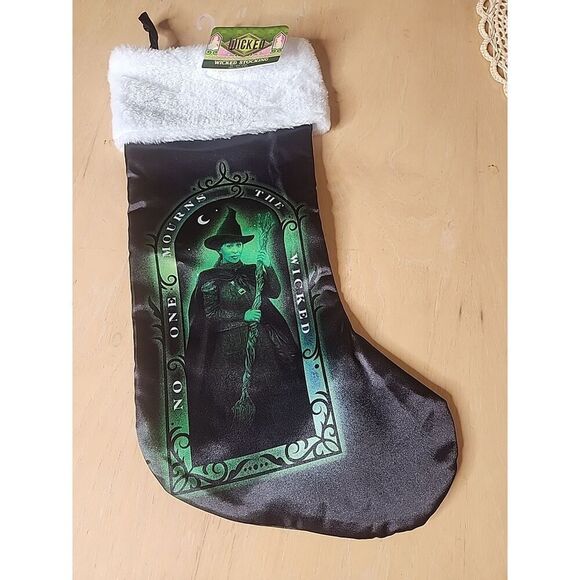 Universal Other - Wicked Christmas Stocking Elphaba No One Mourns the Wicked 16.6"